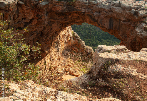 Keshet  Cave (the Rainbow cave or Arch cave) Israel.  © grafnata