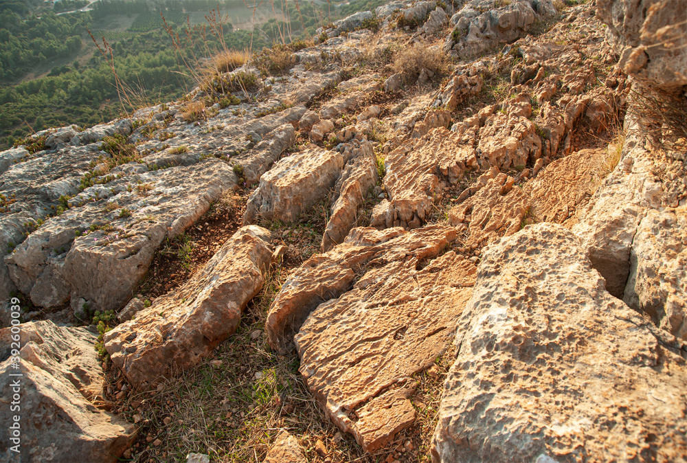 View  from  Adamite Park  to the hilly landscapes of the Western Galilee.
