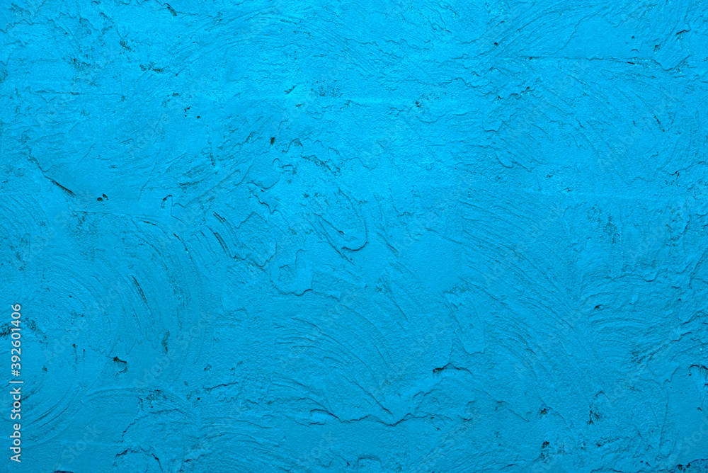 Background made with a texture of a blue wall