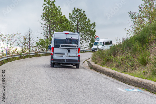 Wallpaper Mural tourist trailer rides on the road to Mount Vesuvius, Naples Italy Torontodigital.ca