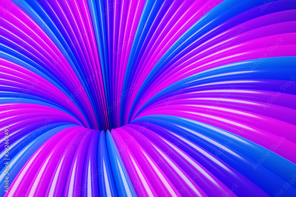 3d illustration pink-blue funnel. Striped colorful abstract background. Background pop arts design concept,website,business,abstract. Magic illustration sunshine 3d illustration pink-blue funnel. Striped colorful abstract background. Background pop arts design concept,website,business,abstract. Magic illustration sunshine