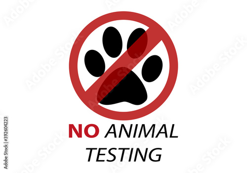 No a la experimentación con animales. 