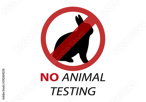 No a la experimentación con animales. 