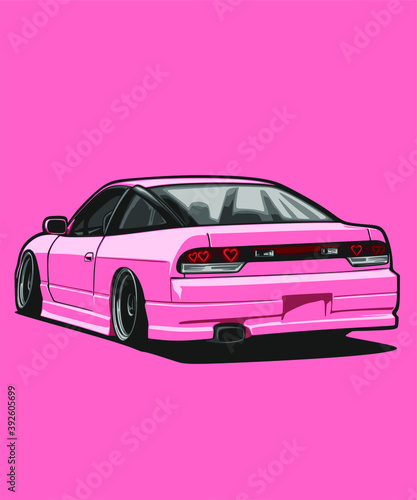 Illustrated detailed japanese cars jdm