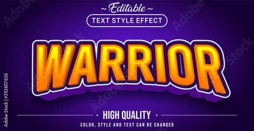 Warrior text effect - Editable text effect.