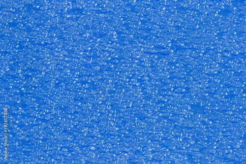 Blue bubble surface.