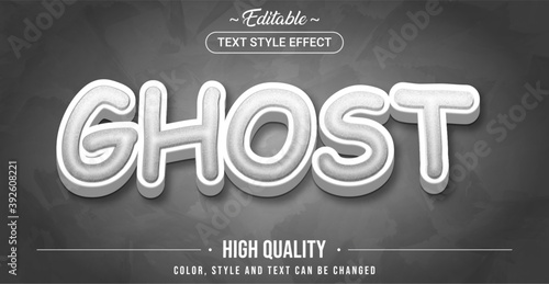 Ghost shadow text effect - Editable text effect.