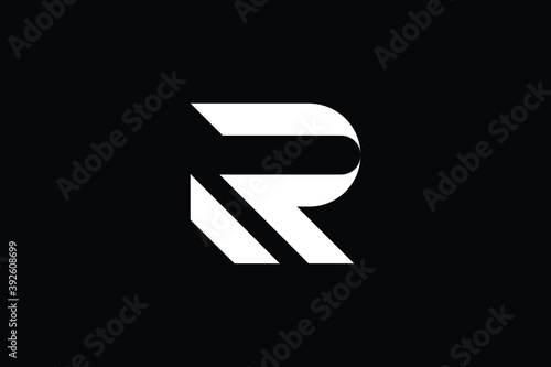 Free Download R logo letter design on luxury background. RR logo monogram initials letter concept. R icon logo design. RR elegant and Professional letter icon design on black background. R RR - GFXLoad