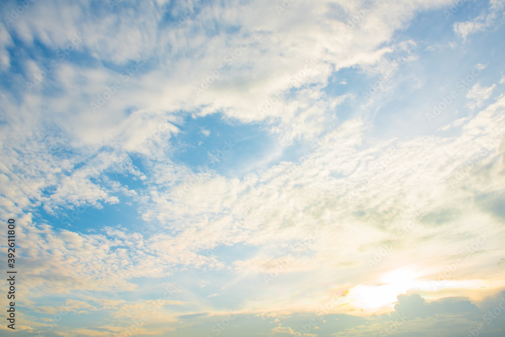 Obraz premium Cloudy outdoor morning bright day