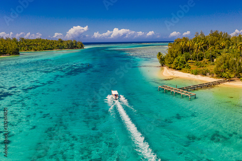 Drohnenaufnahmen von Moorea Französisch-Polynesien