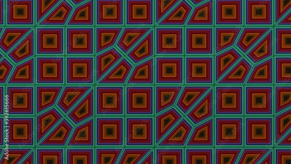 abstract background of geometric patterns changing their color abstract background of geometric patterns changing their color