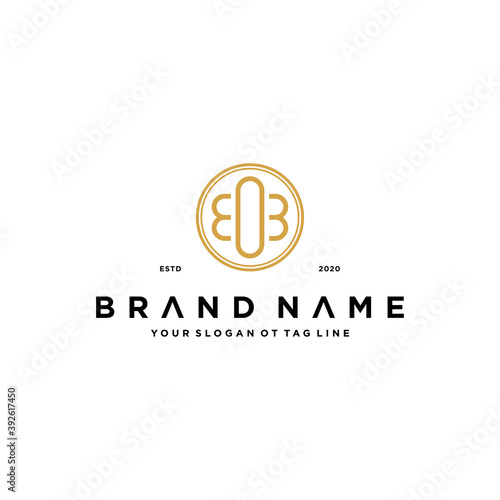 letter EOB logo design concept vector photo