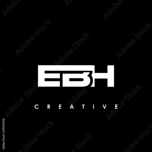 EBH Letter Initial Logo Design Template Vector Illustration 