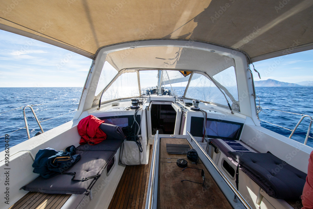 luxury yacht in the sea