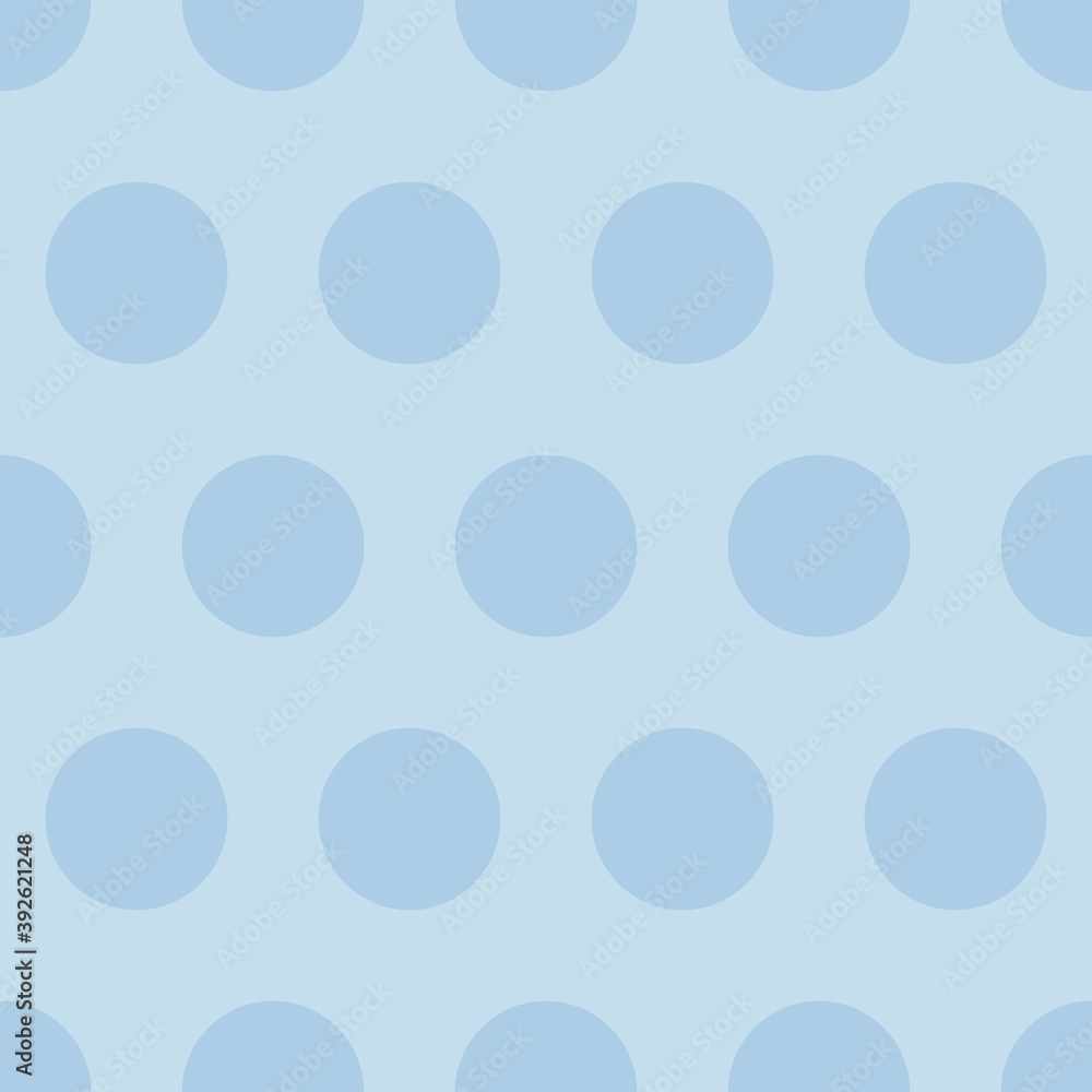 Polka dot seamless simple pattern with colore circles