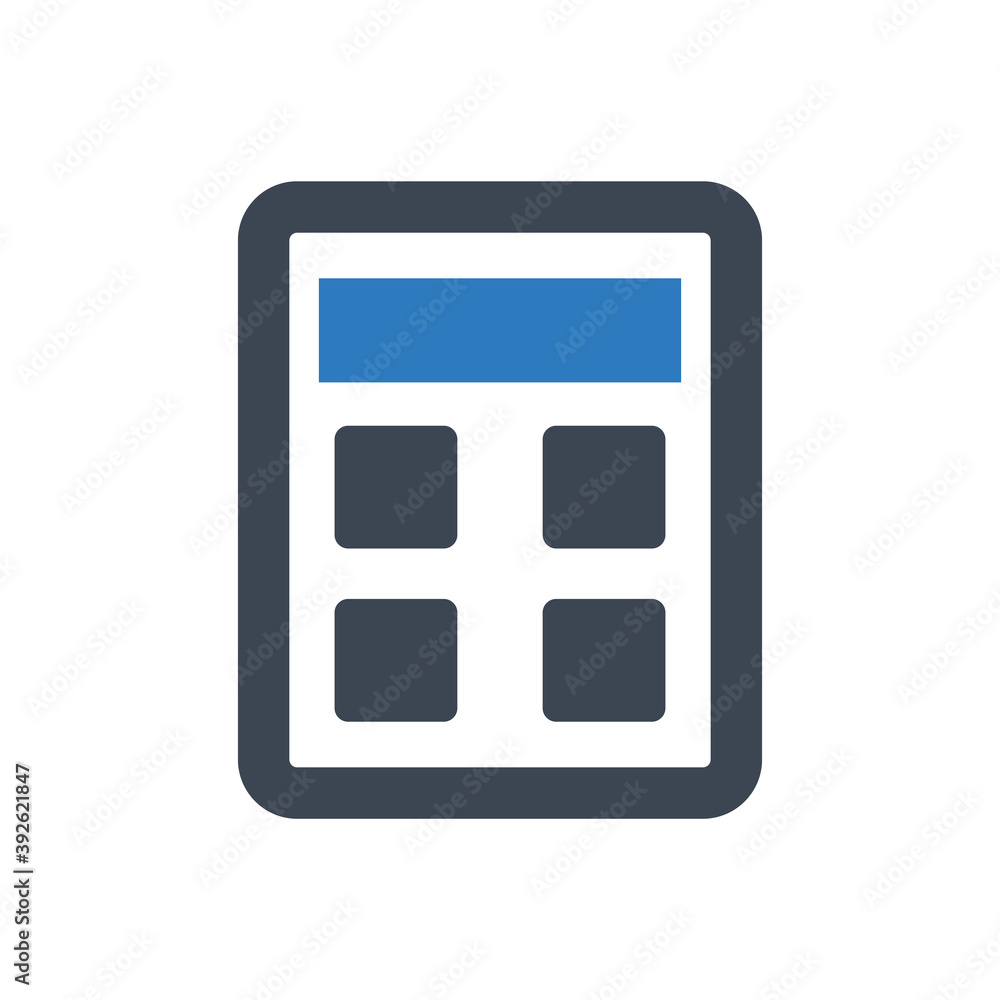 Calculator icon ( vector illustration ) Calculator icon ( vector illustration )