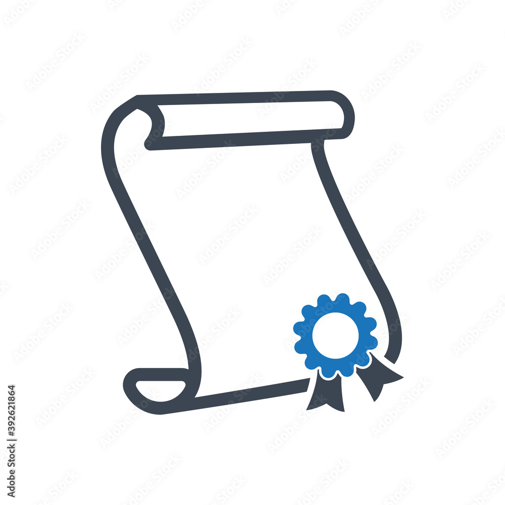 Certificate icon ( vector illustration ) Certificate icon ( vector illustration )