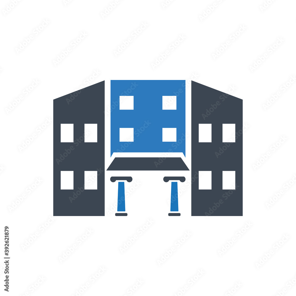 University icon ( vector illustration ) University icon ( vector illustration )