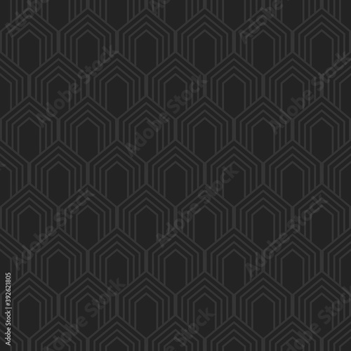 Line seamless pattern in art deco style. Geometric art deco background