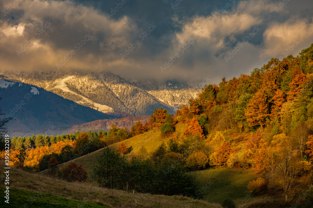 Autumn landscape of Maramures (Transylvania, Romania)	
