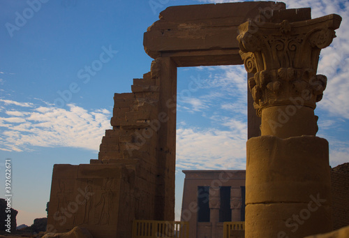 Ruins of the temple in Egypt