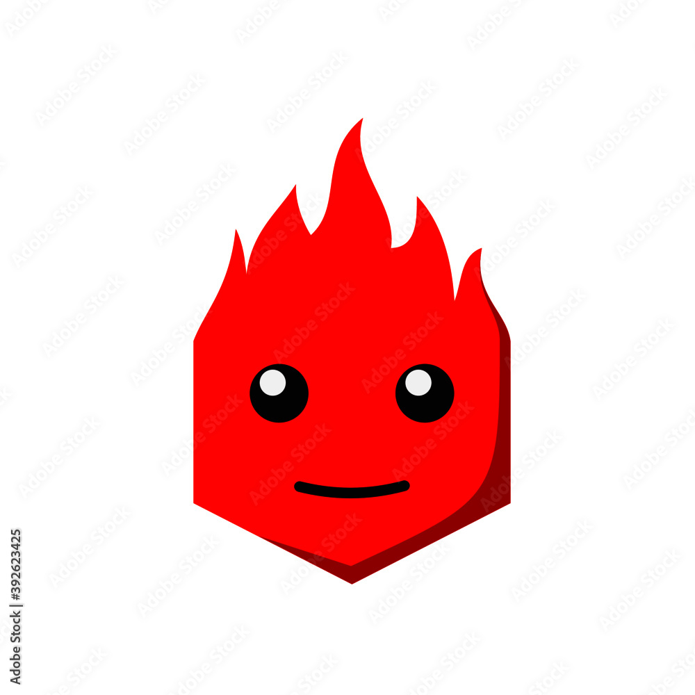 cute fire character