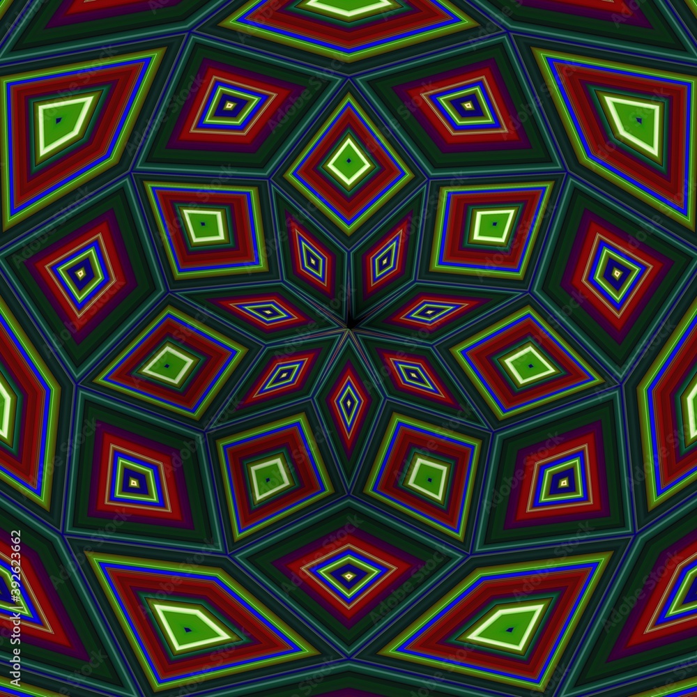 kaleidoscope of geometric multicolored patterns.abstract background. kaleidoscope of geometric multicolored patterns.abstract background.