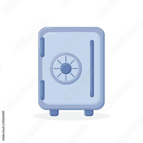 safe box icon cartoon isolated vector illustration graphic design. Vector illustration