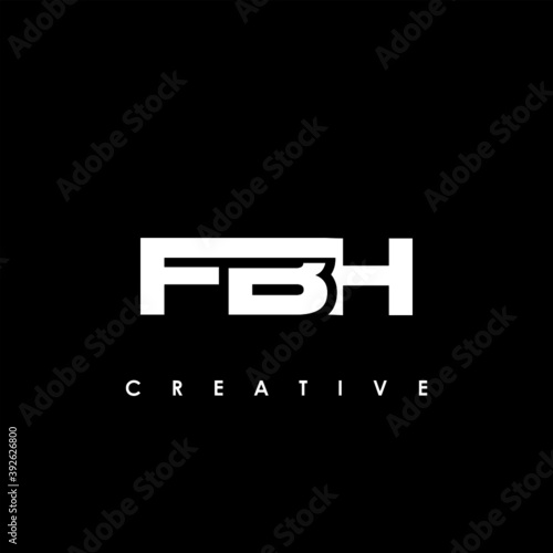 FBH Letter Initial Logo Design Template Vector Illustration 