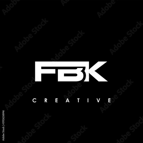 FBK Letter Initial Logo Design Template Vector Illustration 