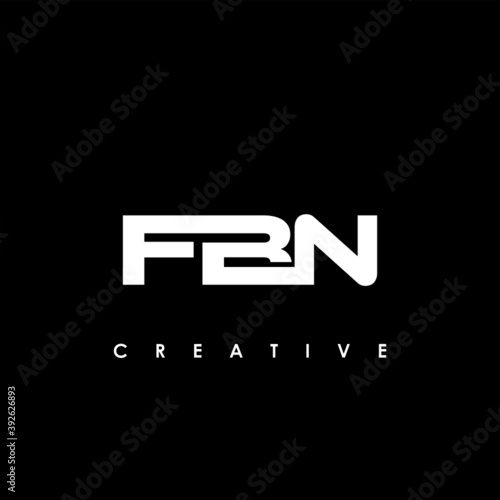 FBN Letter Initial Logo Design Template Vector Illustration 