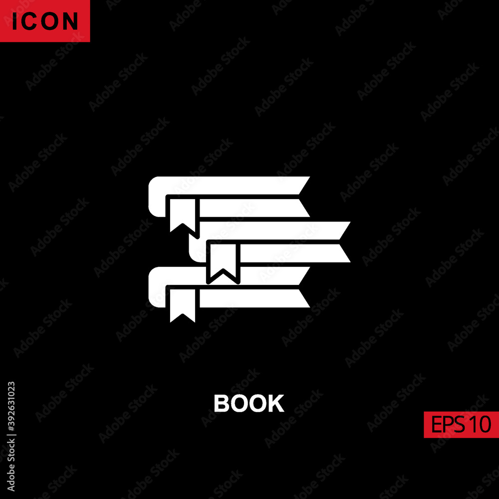Icon book. Filled, glyph or flat vector icon symbol sign collection Icon book. Filled, glyph or flat vector icon symbol sign collection