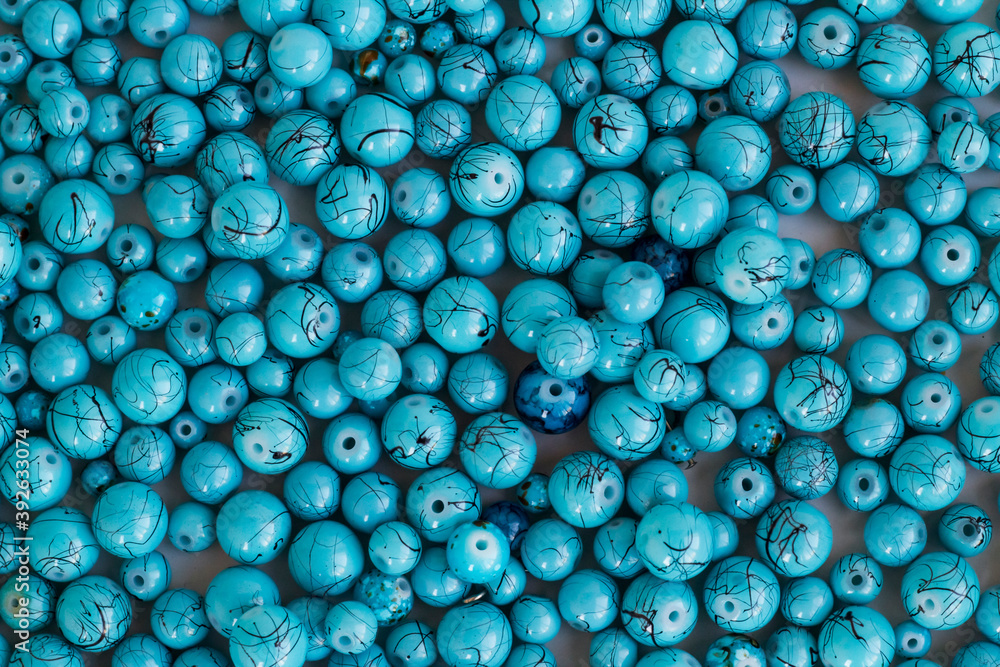 Decorative blue beads background,can be used horizontally or vertically Decorative blue beads background,can be used horizontally or vertically