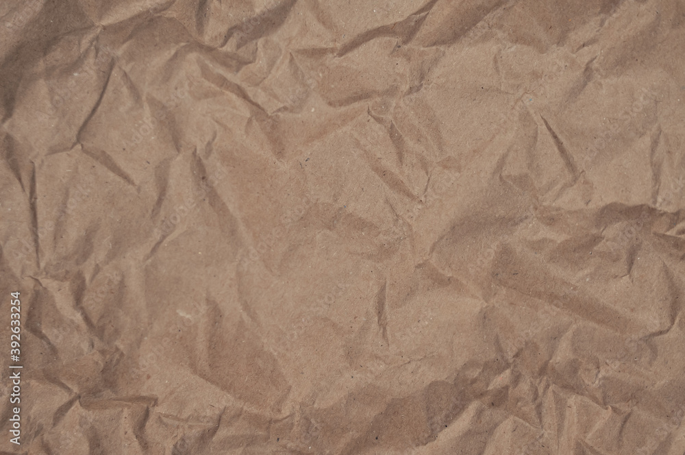 Fototapeta premium crumpled brown paper