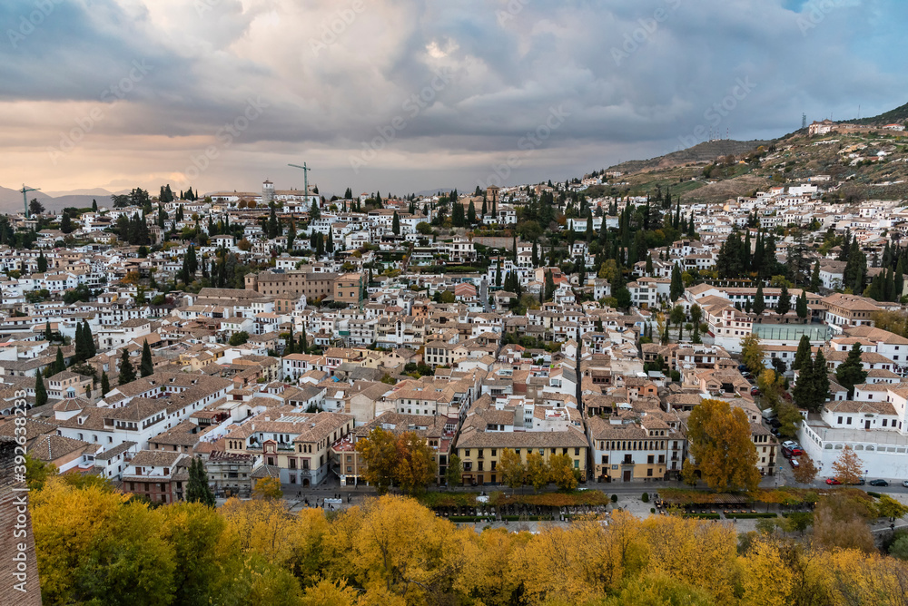 view of the Albaicin neighborhood, Granada