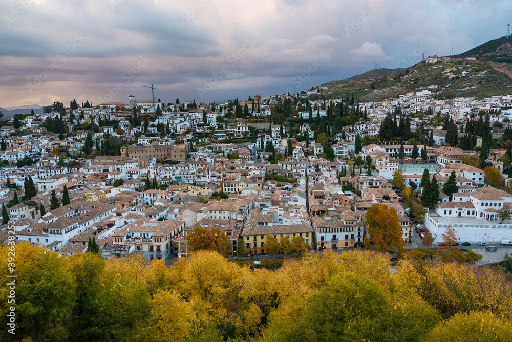 view of the Albaicin neighborhood, Granada