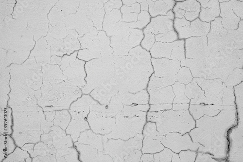 Background of old painted wall texture with cracks