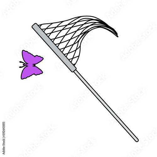 Icon Of Butterfly Net