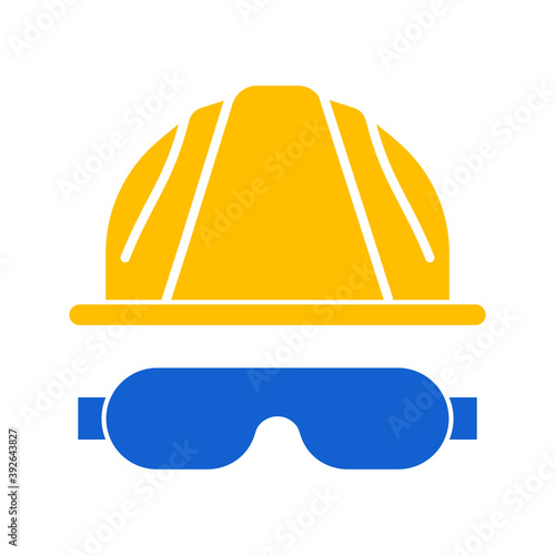 Engineer icon - Safety helmet. Editable icon. vector illustration