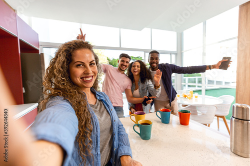 Selfie com os amigos