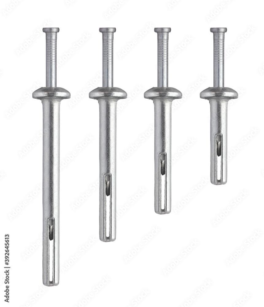 Drive anchor provides a secure hold in concrete, block, brick, and