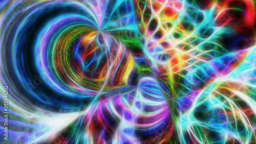 Abstract multi-colored fractal fantasy background.