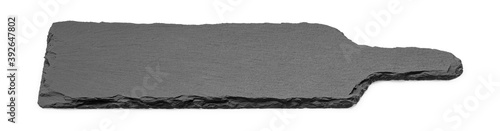 Panel kuchenny z motywem Cutting board, made of slate stone, photo isolated from the background