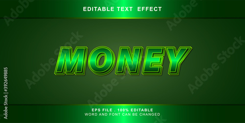money text effect editable