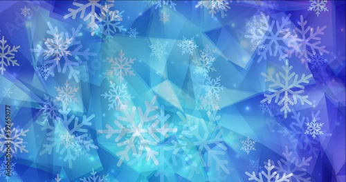 4K looping light pink, blue footage in Merry Christmas style. Shining colorful animation with New Year attributes. Ads for gift presentations. 4096 x 2160, 30 fps.