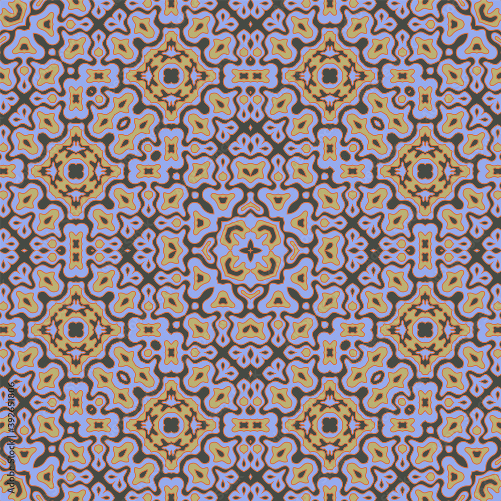 Ethnic floral motifs seamless pattern design Ethnic floral motifs seamless pattern design