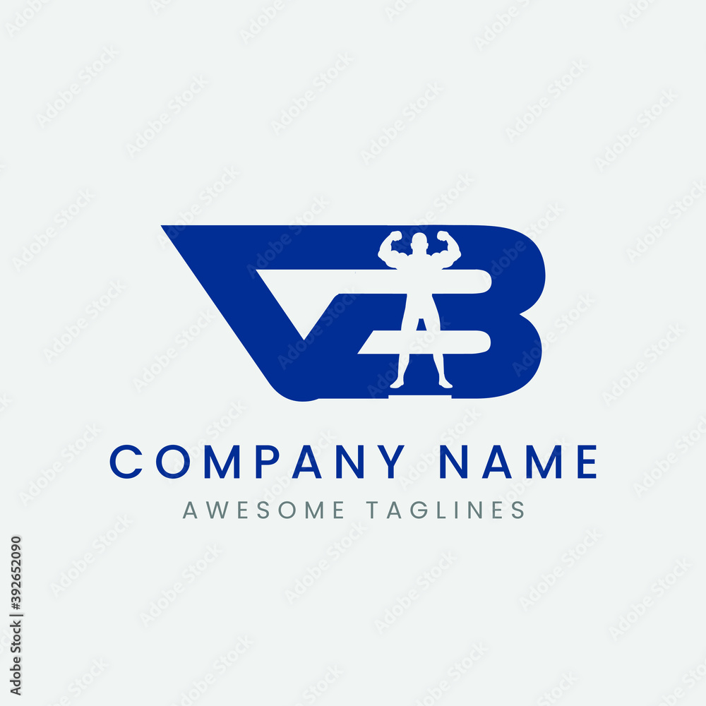 Obraz premium Initial Letter VB V B Logo Design.