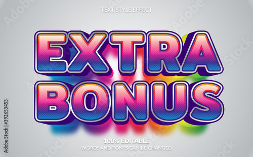 Editable Text Effect, Extra Bonus Text Style