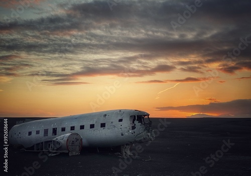 Douglas DC-3 carcass in Solheimasandur, near Vik, Iceland