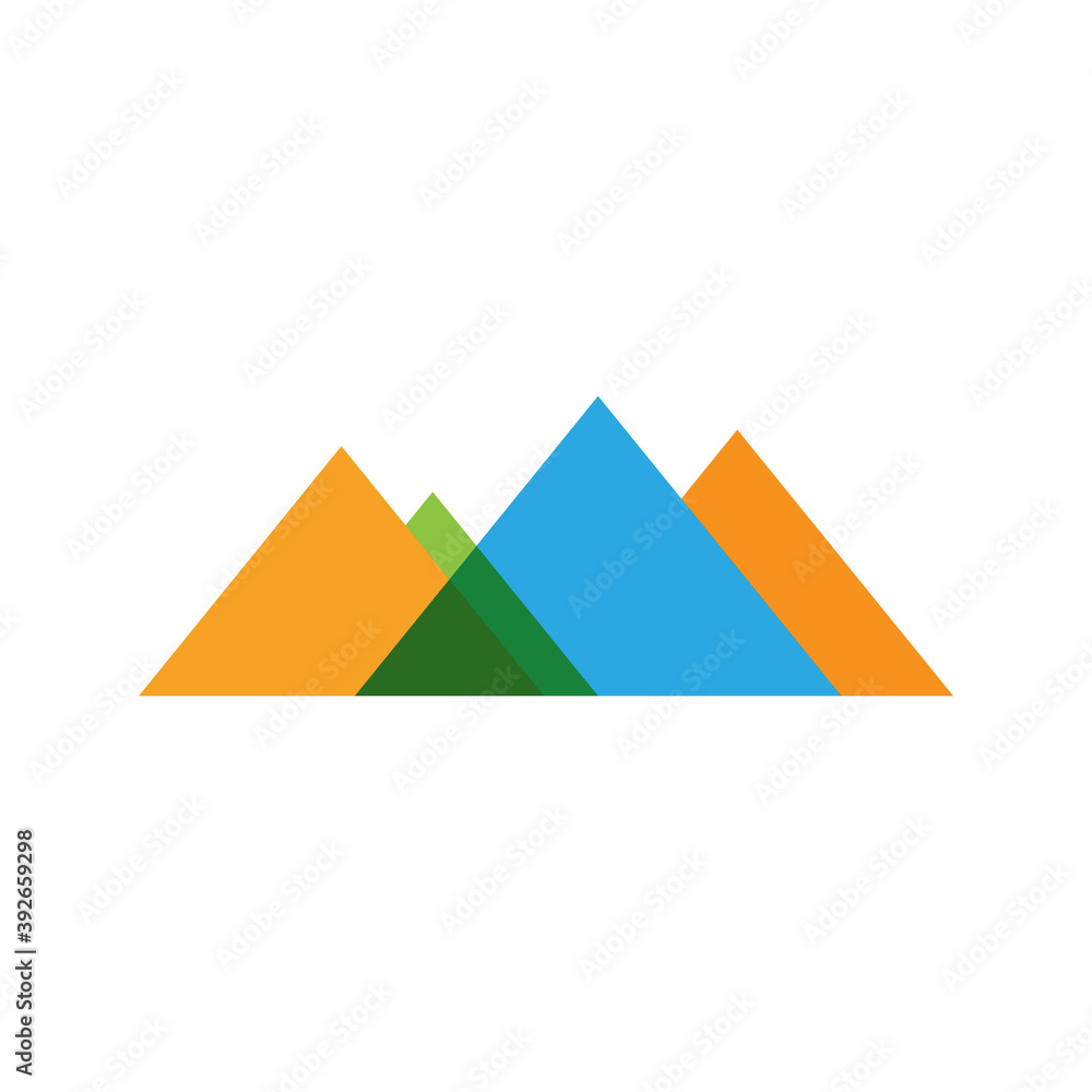 Mountain icon Logo Template Vector illustration design Mountain icon Logo Template Vector illustration design